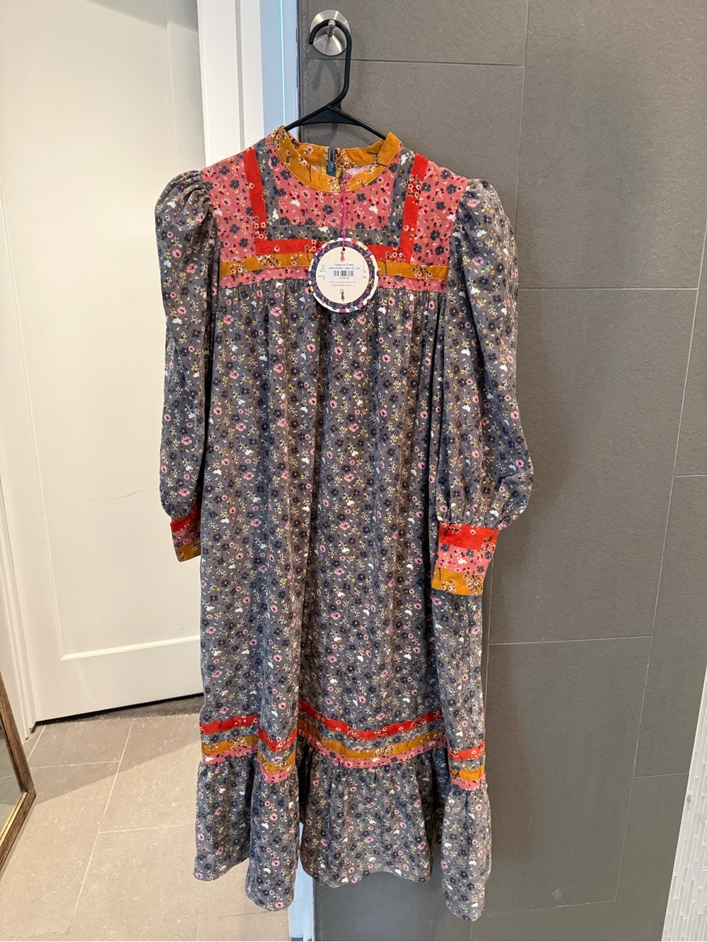 CeliaB Papyrus Dress XS Floral Patchwork Corduroy Prairie Maxi NWT